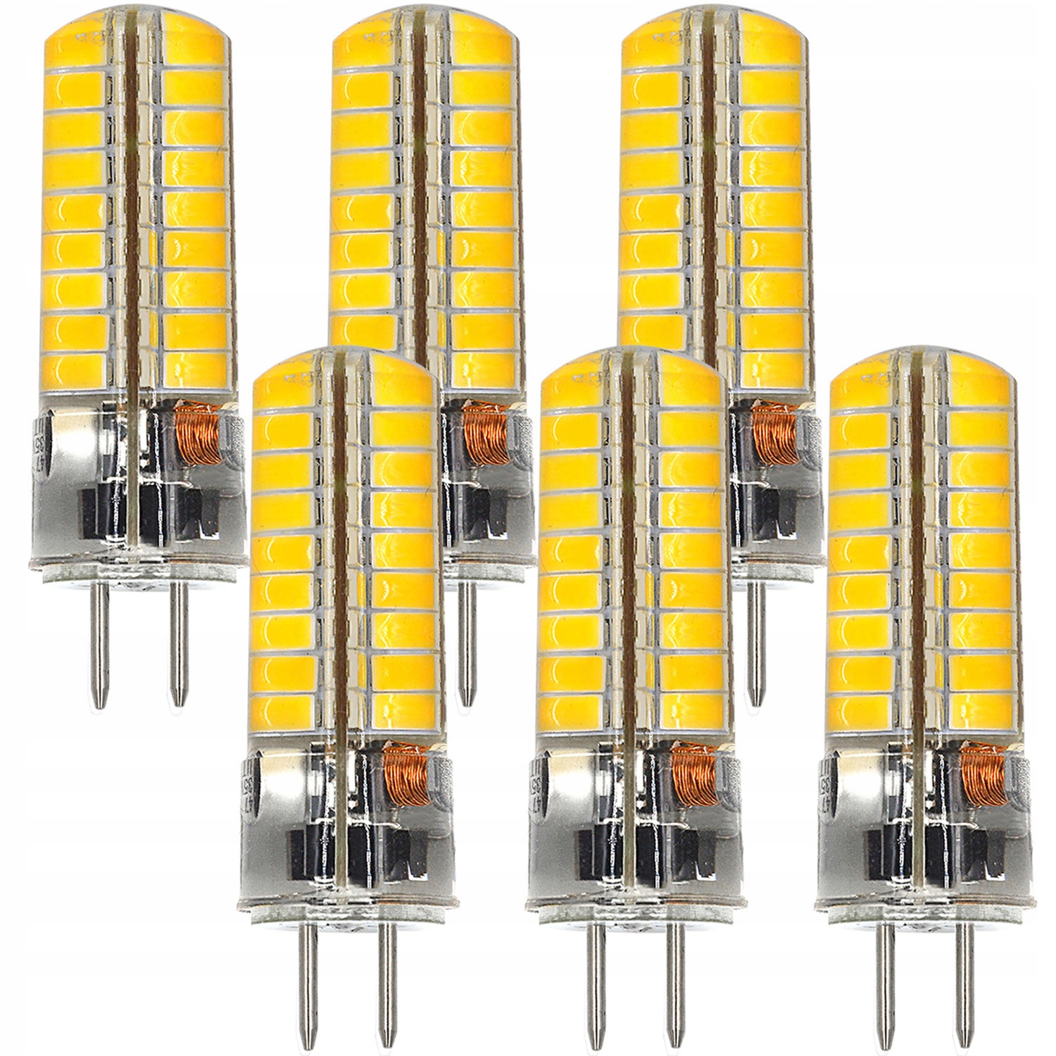 ŻARÓWKA LED GY6.35 6W=45W BIAŁY CIEPŁY 6szt 560LM