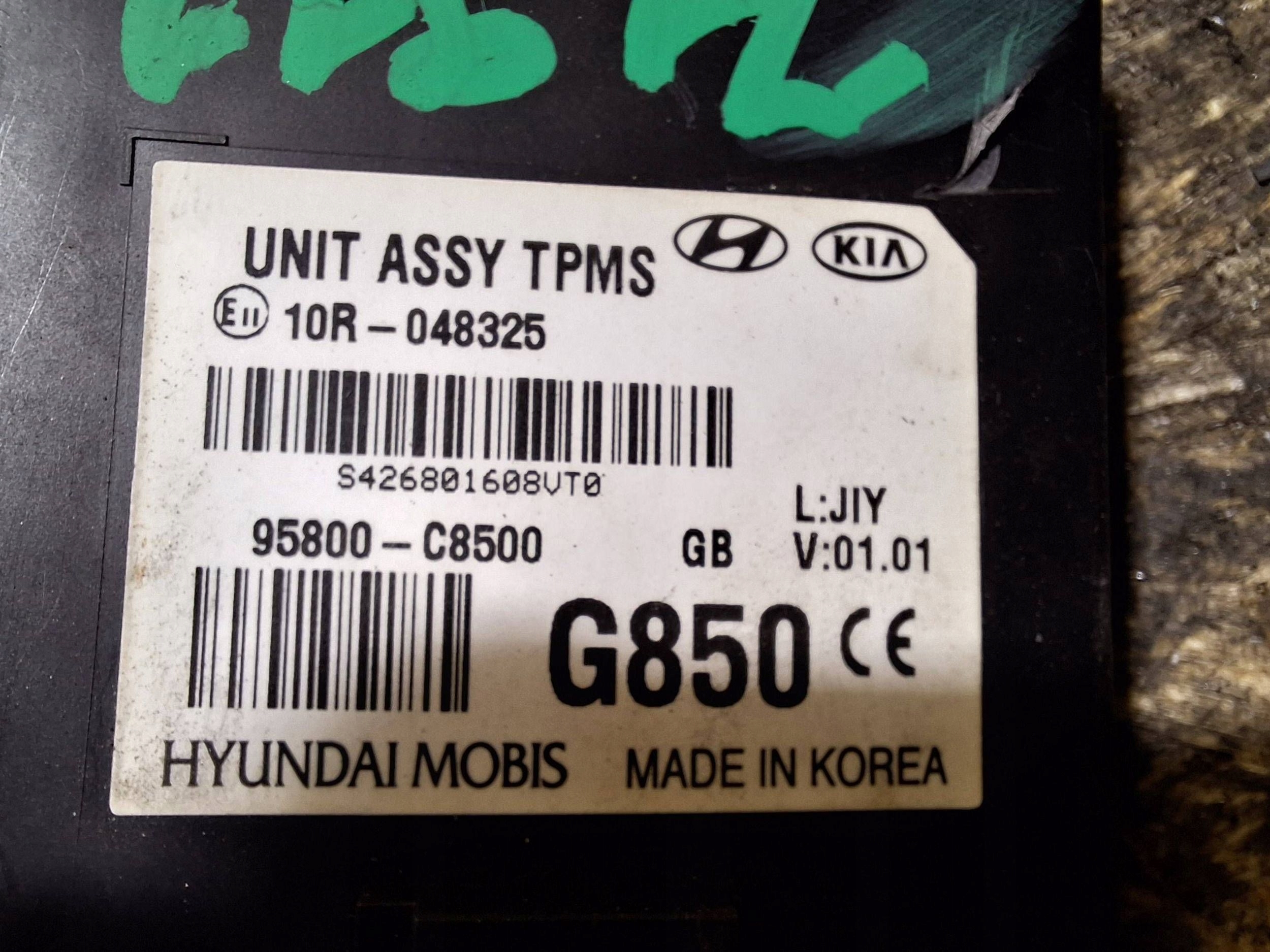 module control unit TPMS 95800-C8500 HYUNDAI i20 II 14