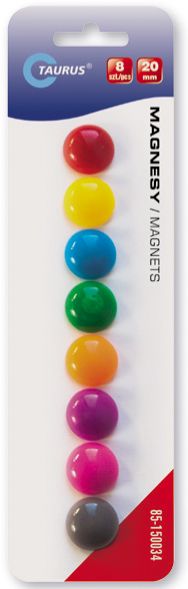 

Magnesy Na Lodówkę Do Tablic Średnica 20mm 8szt.