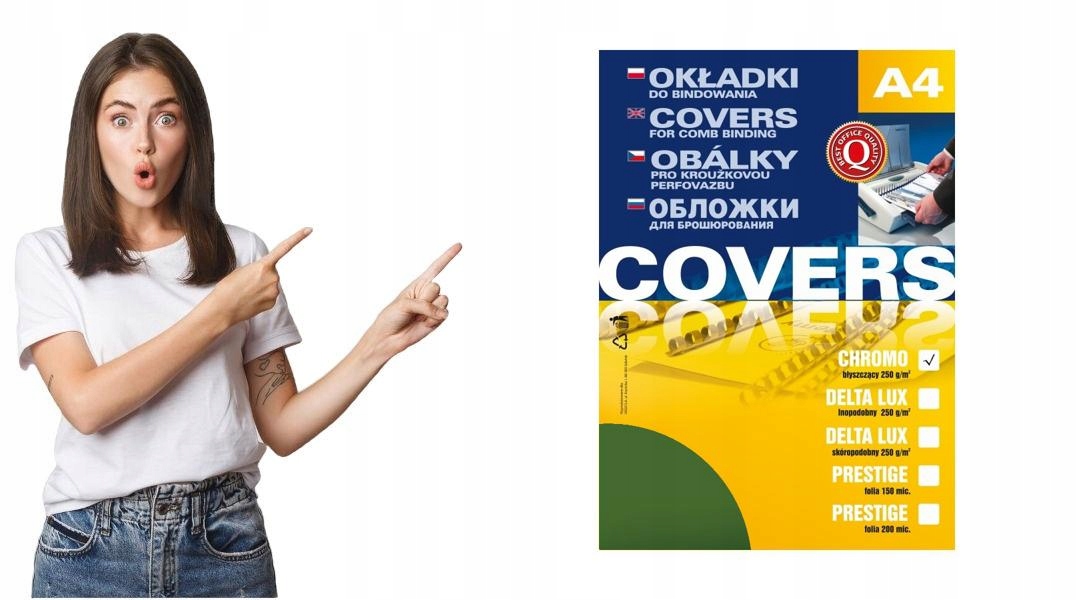 Okładki do bind CHROMOLUX błyszczące [100] zielone
