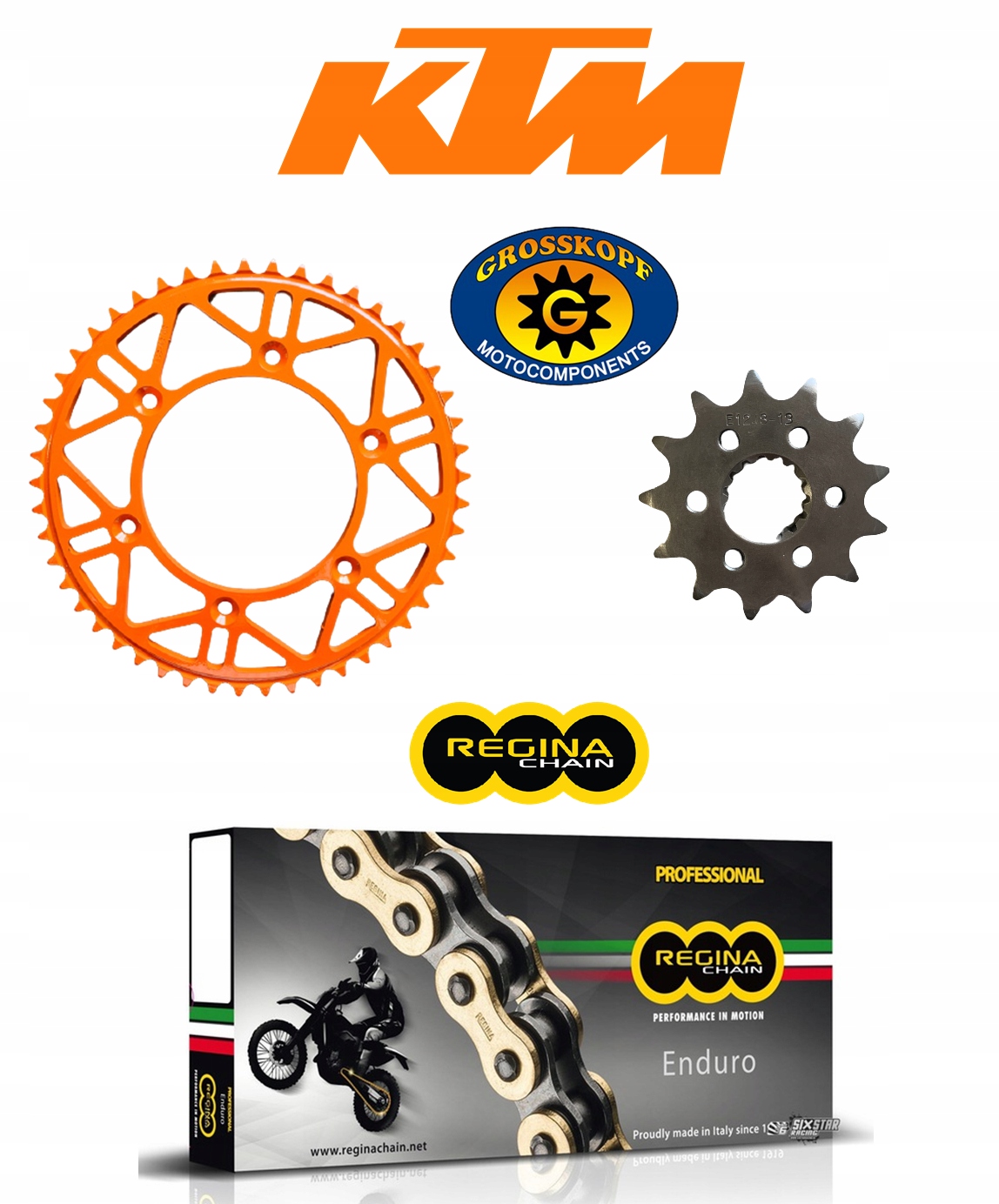 135ZSE E1248 - GROSSKOPF REGINA ПРИВОДНОЙ КОМПЛЕКТ KTM SX 440 1994