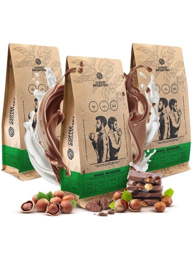 Levně Sada káva Coffee Broastery Brazil Mogiana 3x1 kg (3 kg)