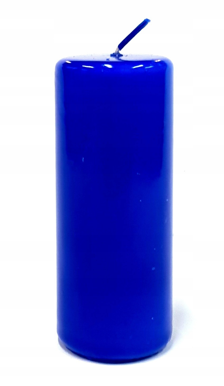 

Świeca Walec 60x150 mm Niebieski Chabrowy Lakier