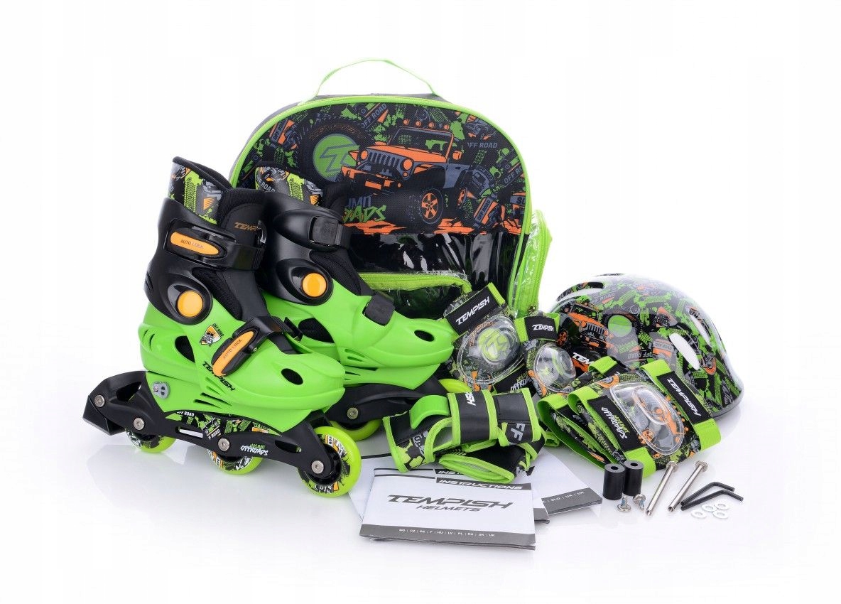 Zestaw Rolki TEMPISH Baby Skate racer kask 26-29