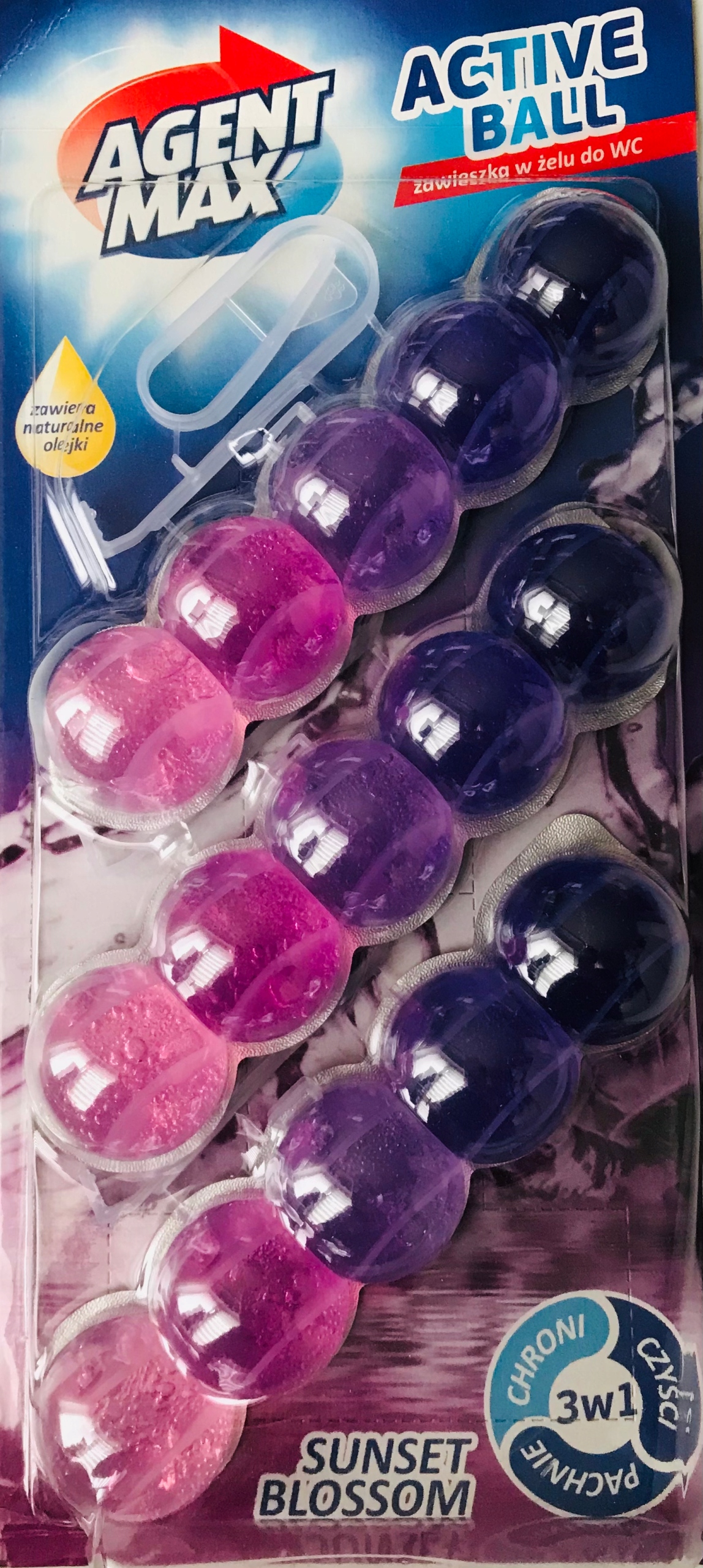 

Kostka do Wc Agent Max Active Ball Sunset 3x35G