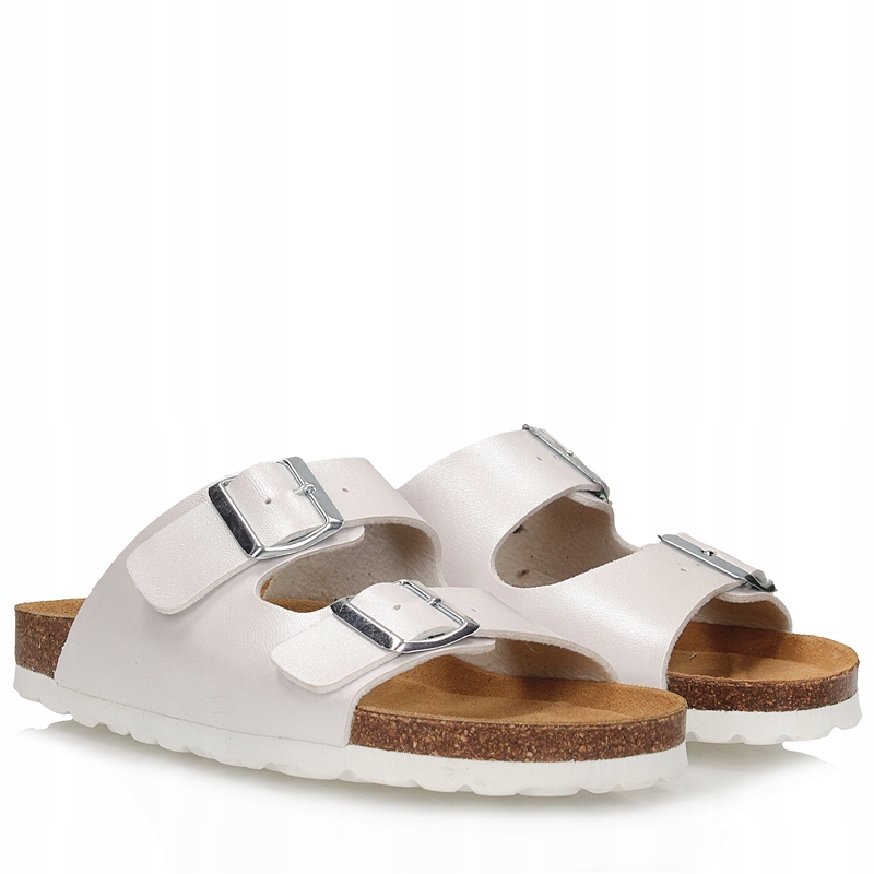 Nazouváky Přírodní kůže Elegantní Pohodlné Bílé Toscanio Cj 0014-39