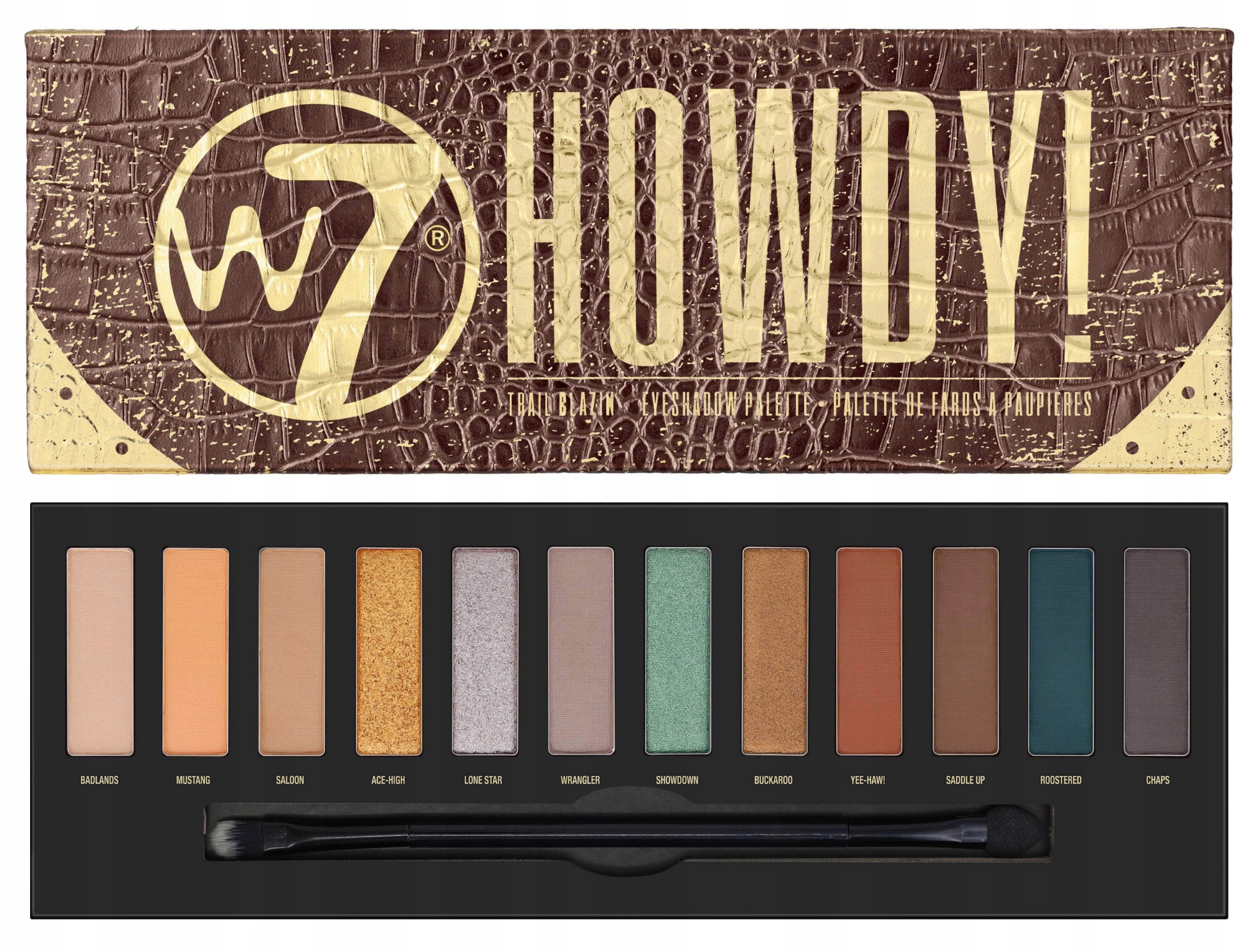 W7 HOWDY! paleta cieni do makijażu oczu