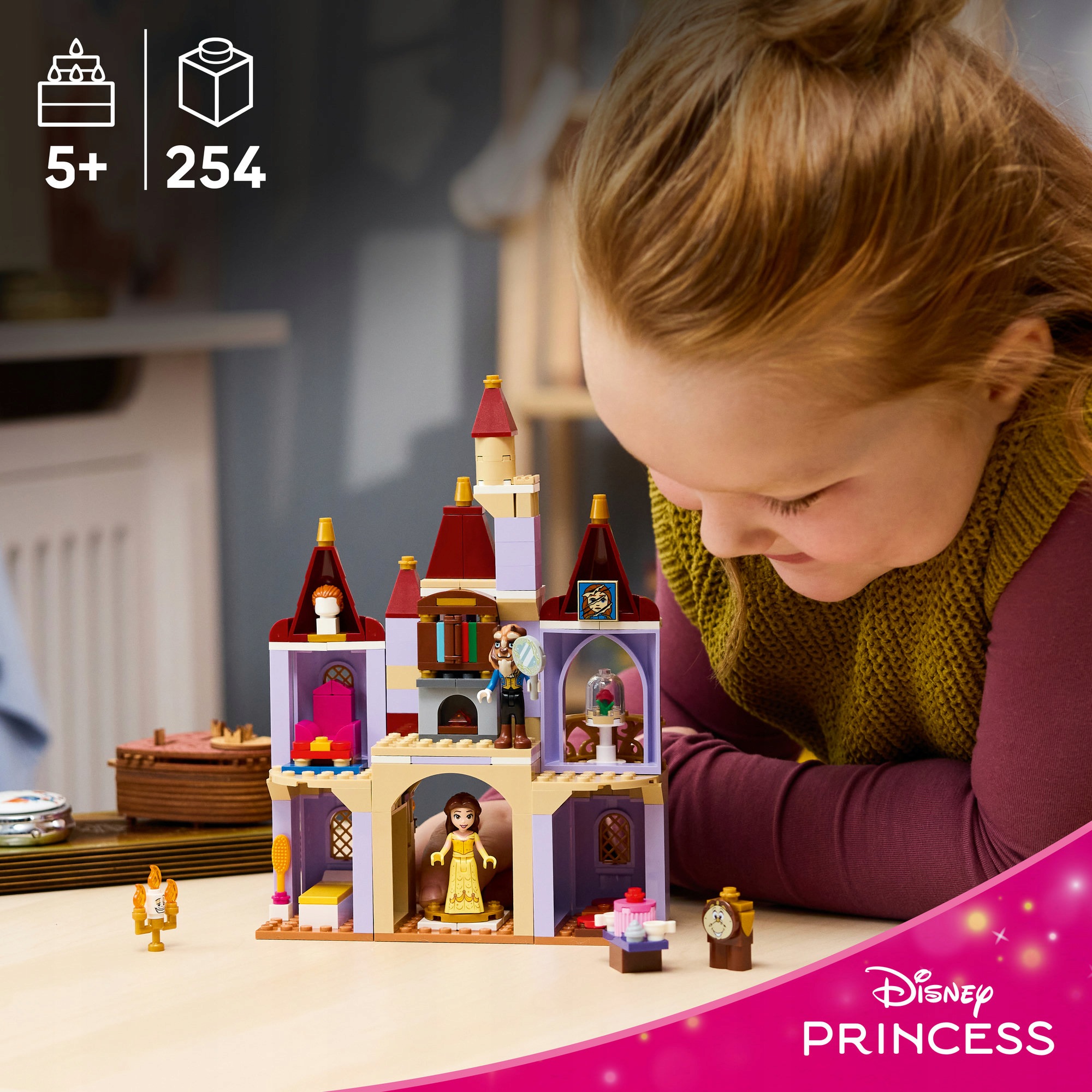 Lego Disney 43289 Kráska a zvíře: Kouzelný hrad