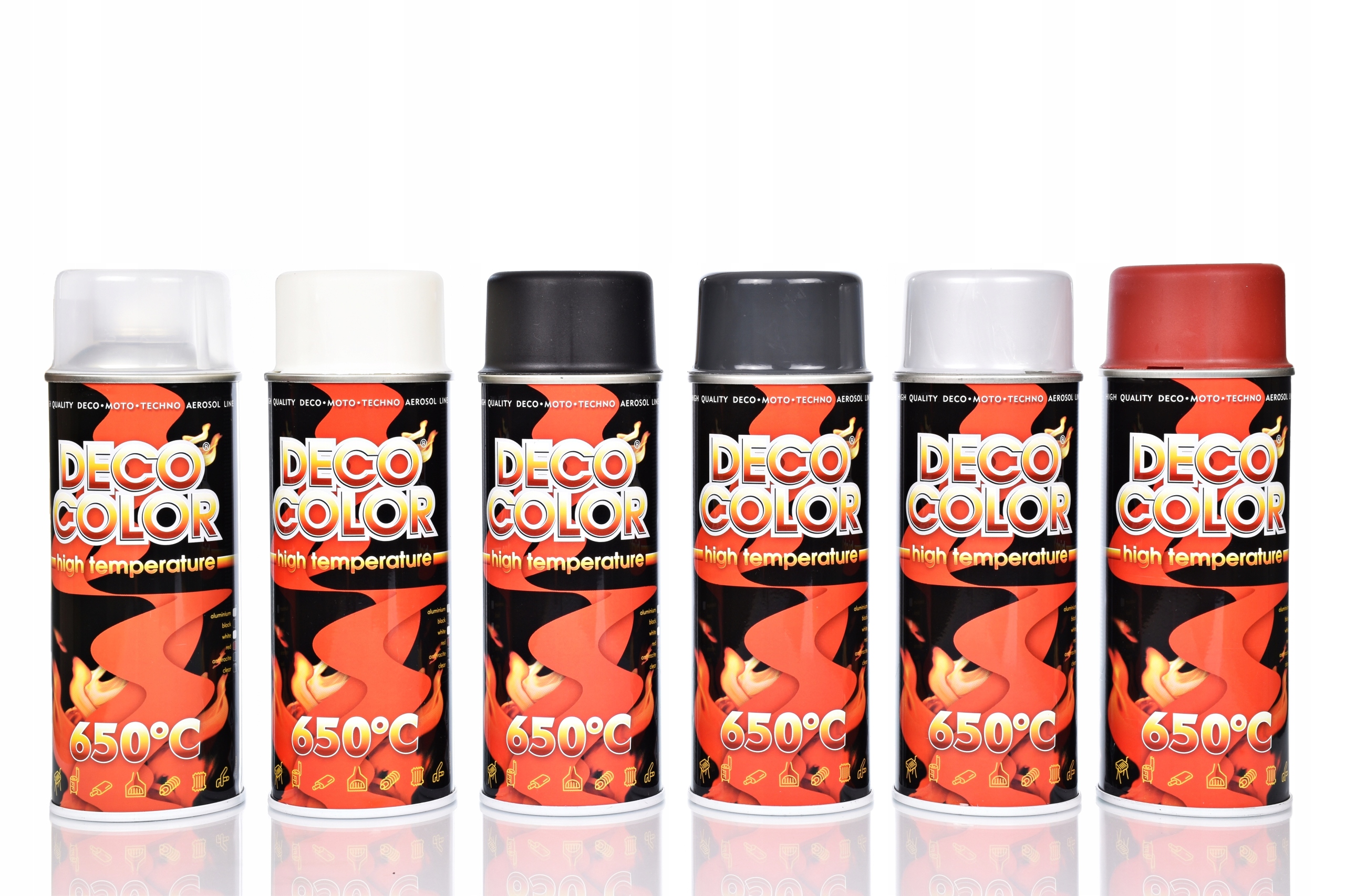 Deco Color Lakier żaroodporny Srebrny aluminium