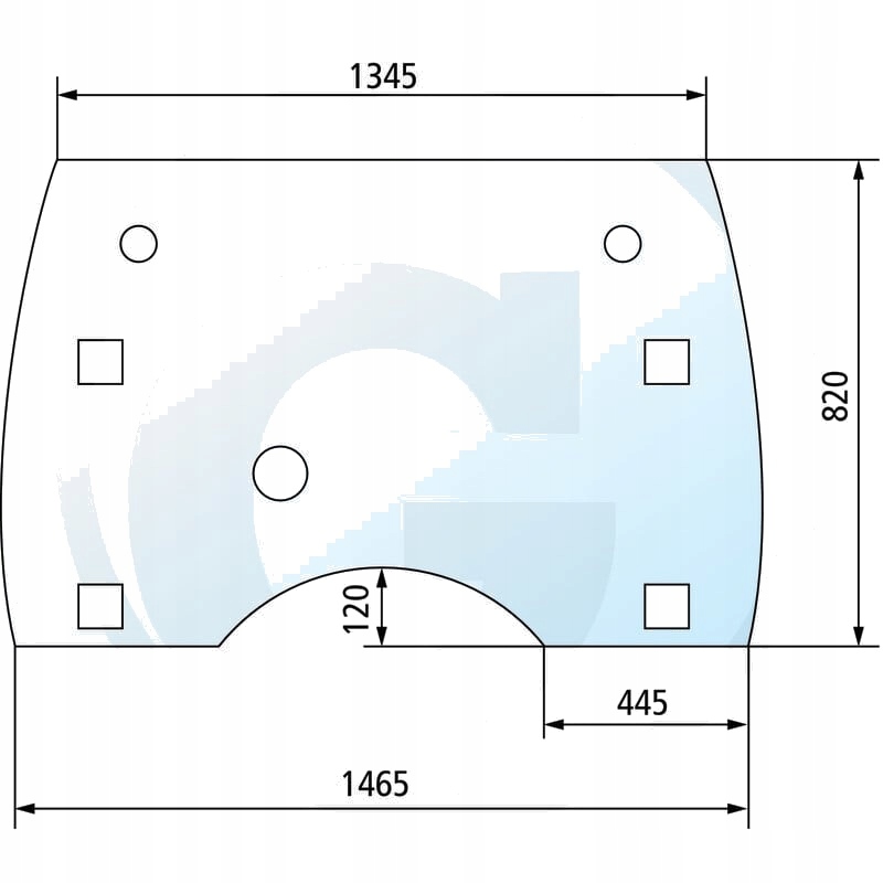 GRANIT Panoramiczna szyba przednia