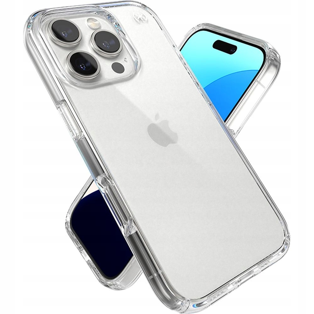 Průhledné pevné pouzdro Speck pro iPhone 16 Pro s pancéřovým kryt