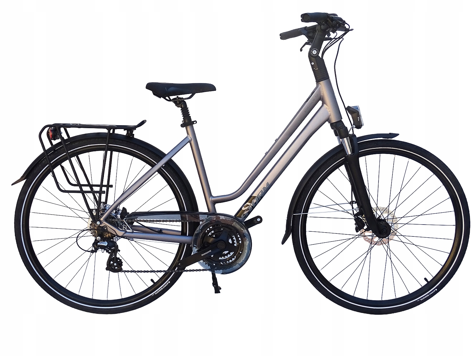 Rower Storm Marathon 7.0 Damski Rama 19''TREKINGOWY Grafit Tarczowe Hamulce