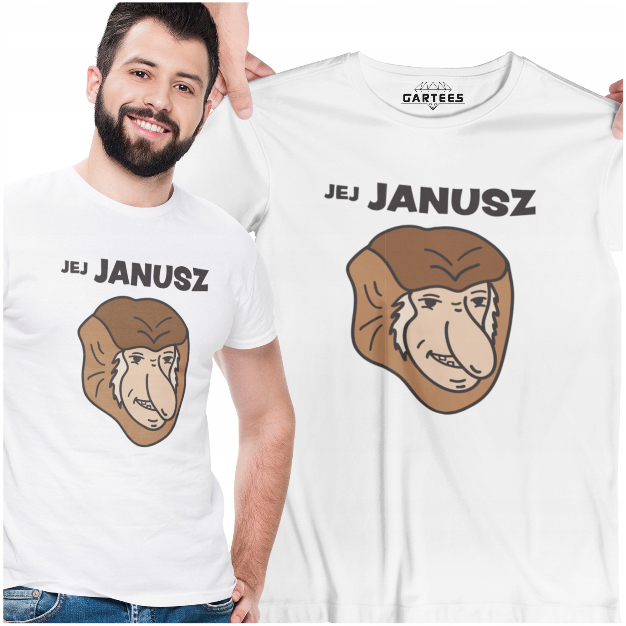 

Koszulka Męska Nosacz Jej Janusz Walentynki Dzień
