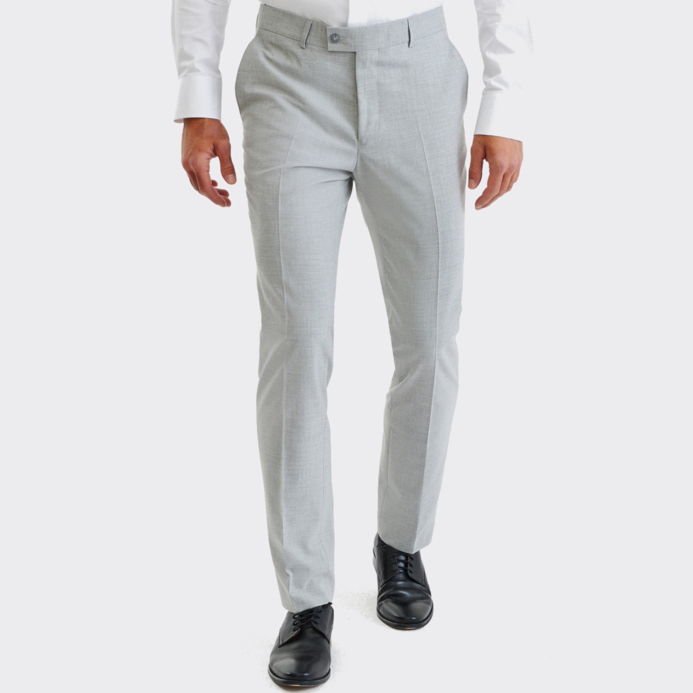 Světle šedé pánské oblekové kalhoty Pako Lorente 176/104