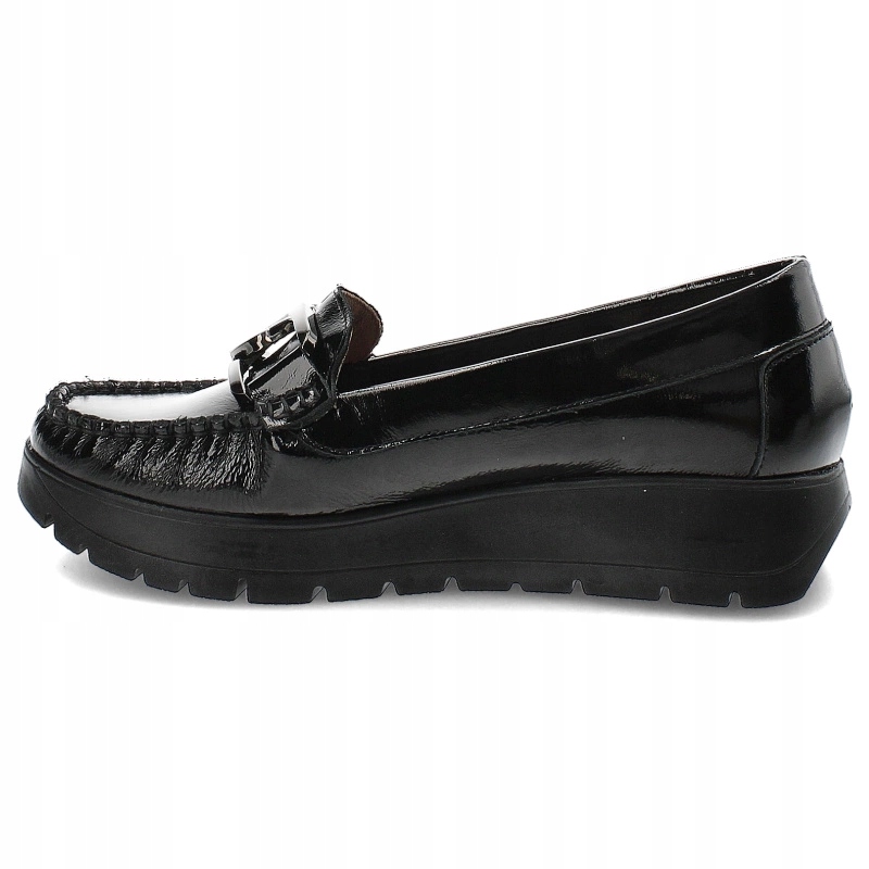 Czarne Modne Półbuty Armodo Stylowe Obuwie Damskie Marka inna