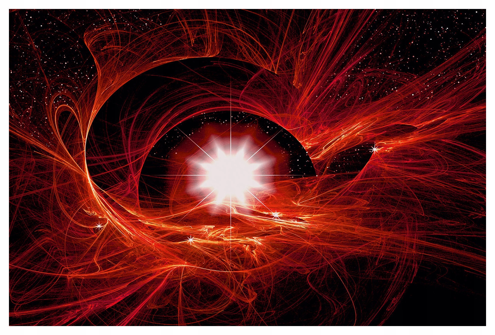 Fototapeta Hvězdný výbuch Vesmírný záblesk Abstrakce Energie 200x140 lepidlo