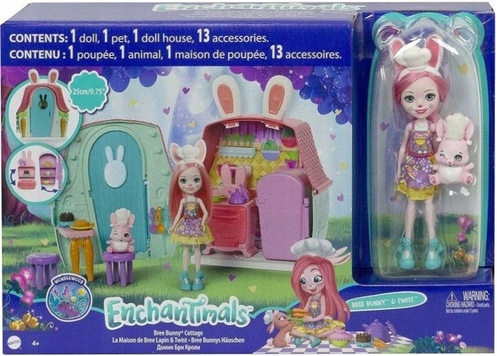 

Enchantimals Domek Królika Lalka Bree Bunny GYN60