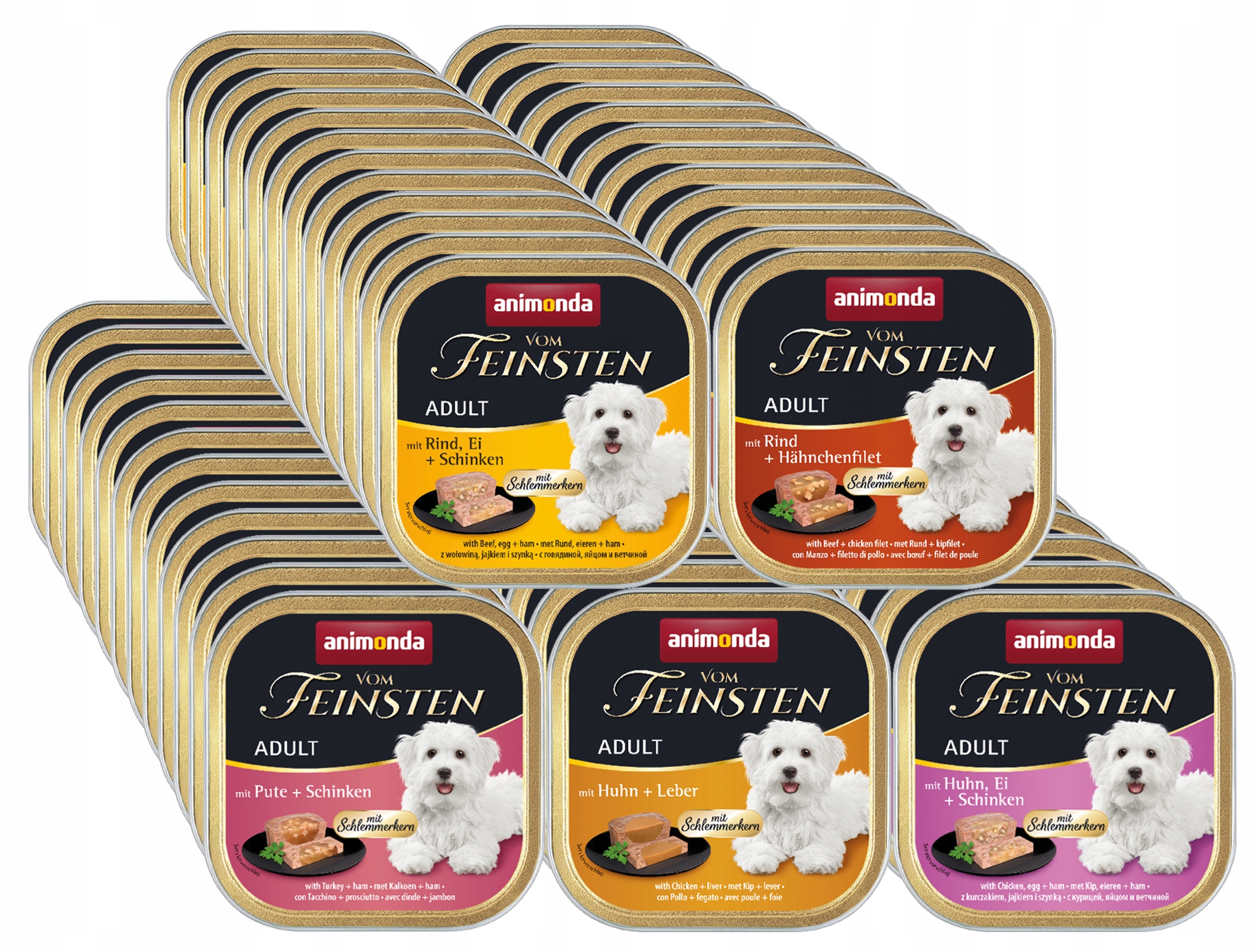 Animonda vom Feinsten S Nádivkou tác Set 60x150g – mix chutí