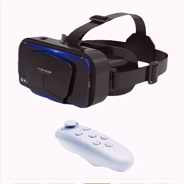 Okulary gogle 3D VR Shinecon G10 regulowane do telefonu pasek + pad gamepad