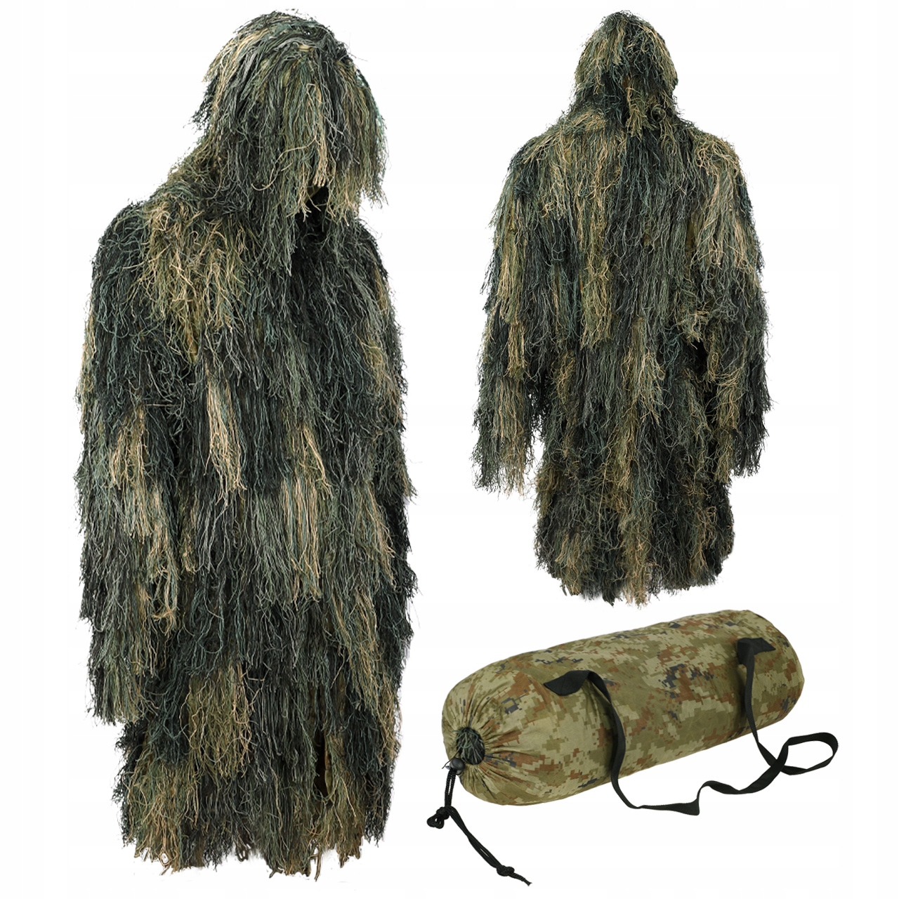 Strój Maskujący Kamuflaż Ghillie Parka Mil-tec Pr Anti Fire Woodland XL/XXL