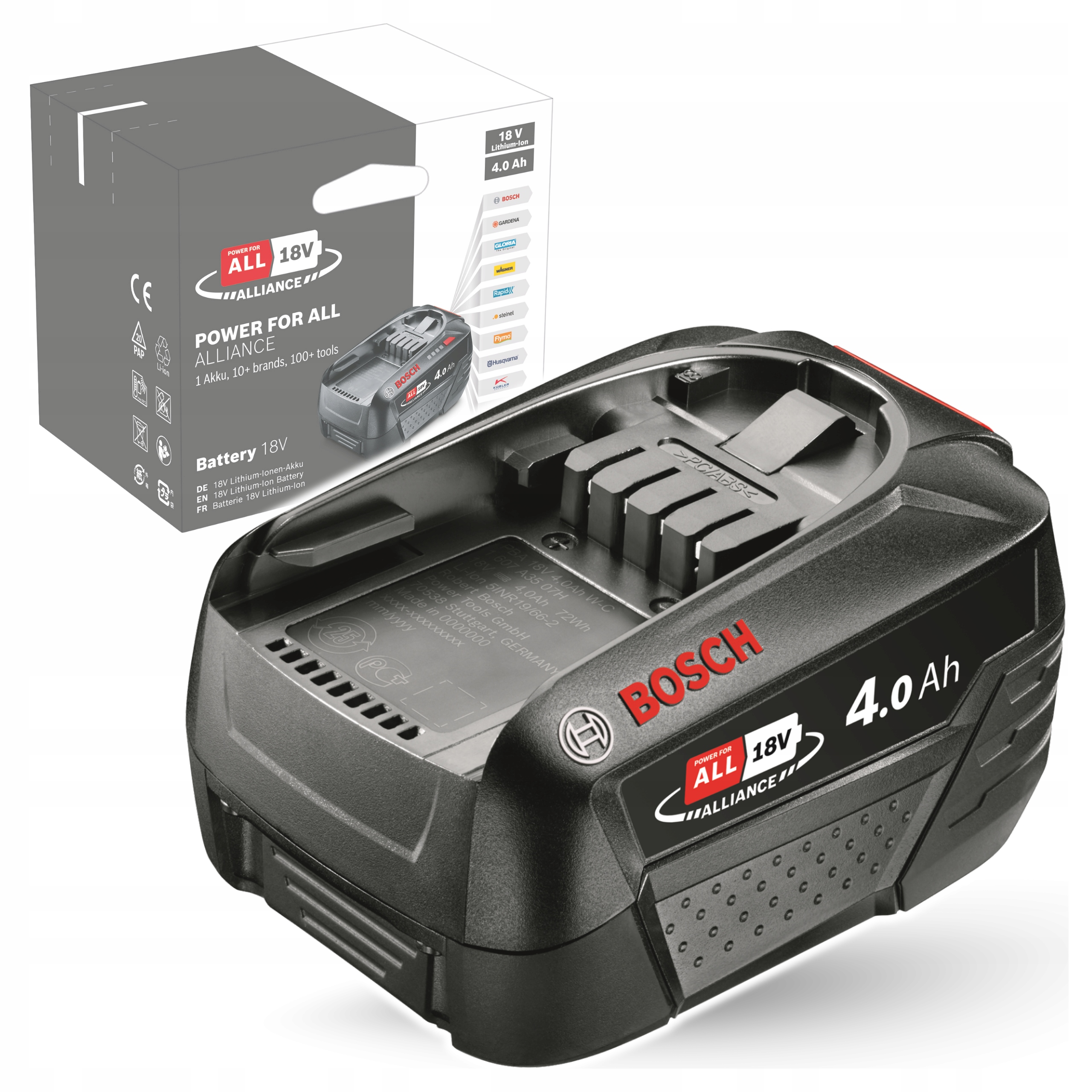 Bosch Diy Pba 18V 4,0Ah W-c Akumulator litowo-jonowy 1600A011T8