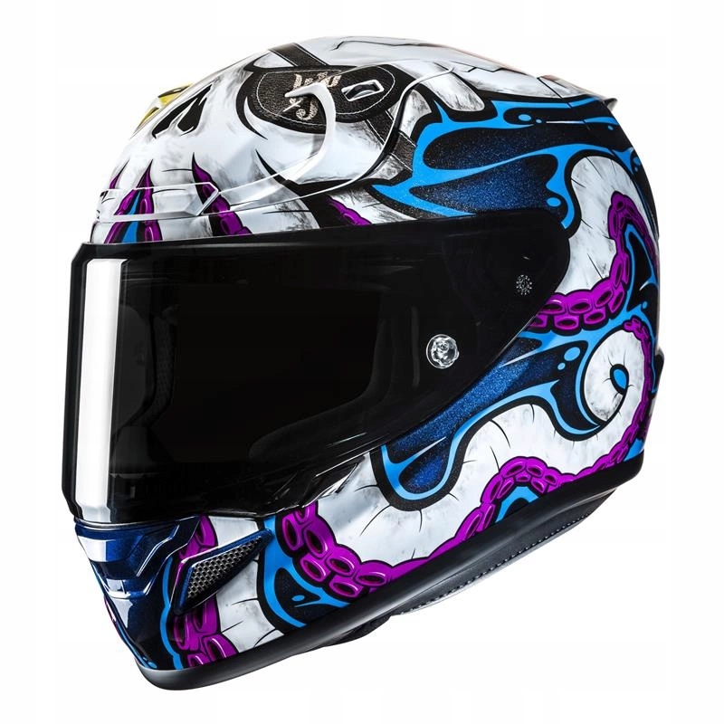 Motocyklová prilba Hjc Rpha 12 Kraken White/blue biela modrá Darčeky