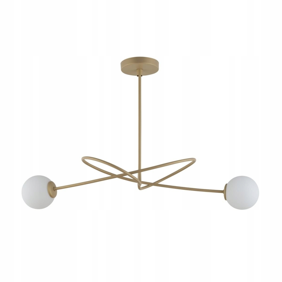 Zlatá dekorativní závěsná lampa s mléčnými koulemi Velvet 2 33355 Sigma Lighting