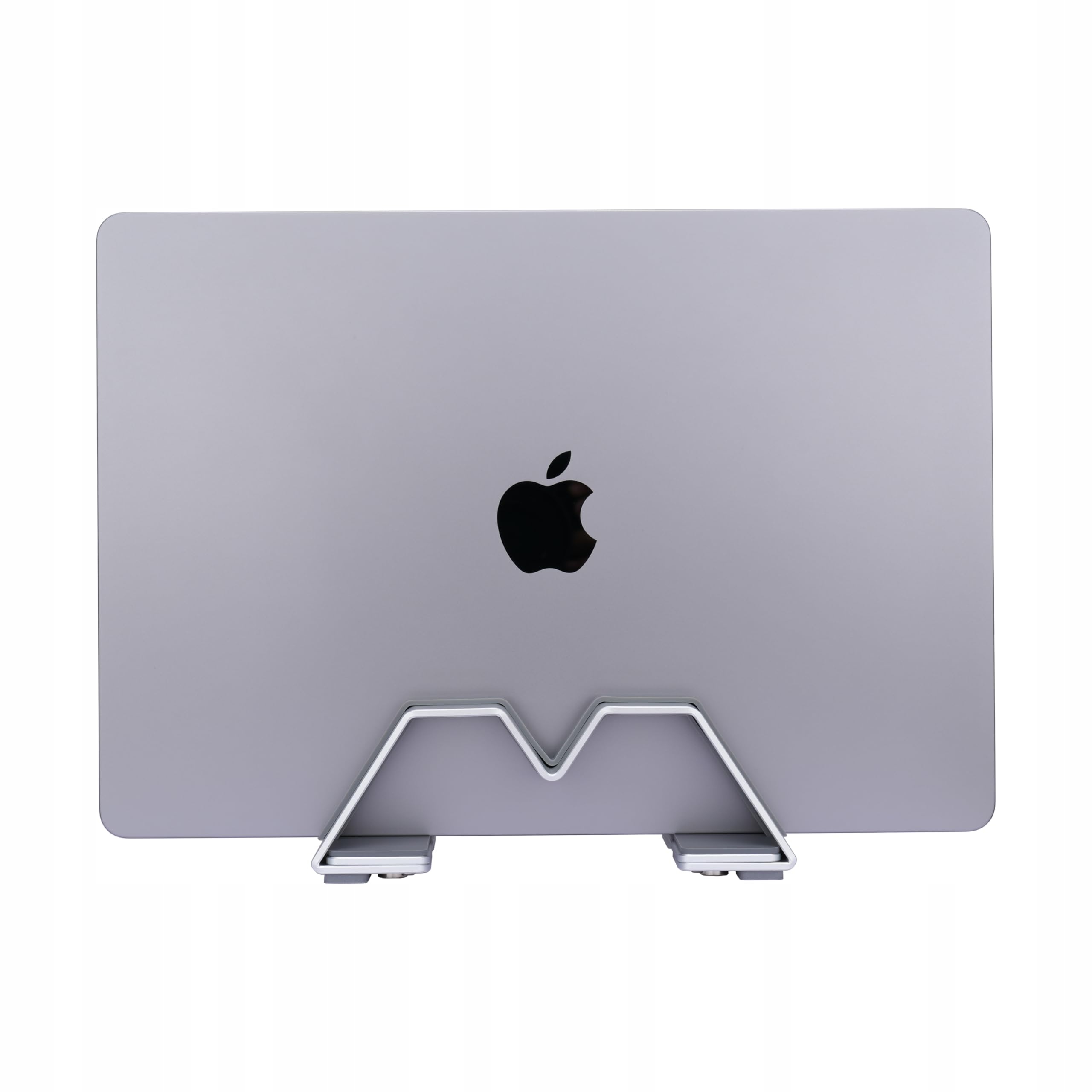 PSITEK Pionowy Stojak Na Laptop Aluminiowy Regulowany Uniwersalny Srebrny — miniatura 4