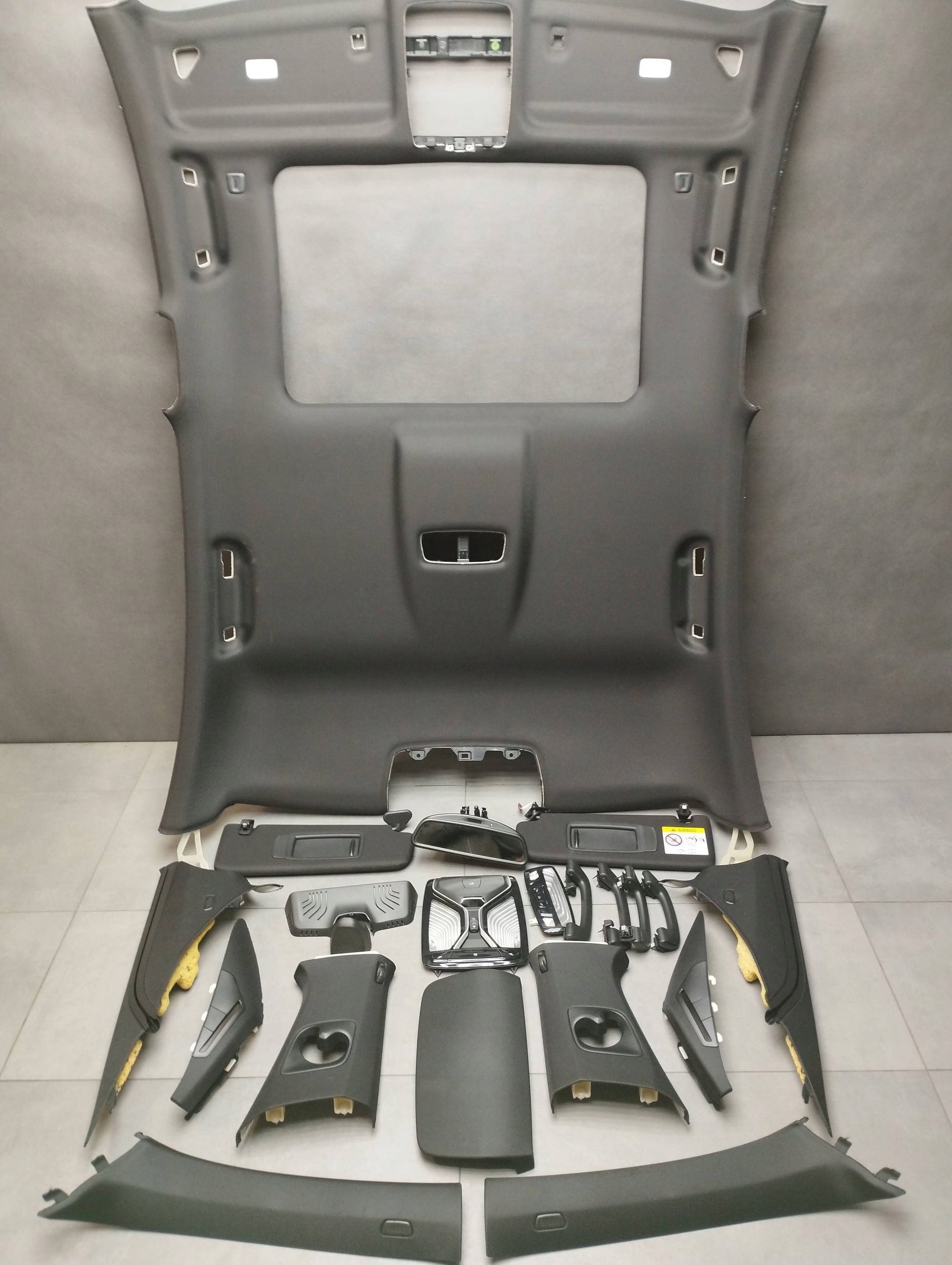 BMW 7 G11 roof upholstery pillars black, UK