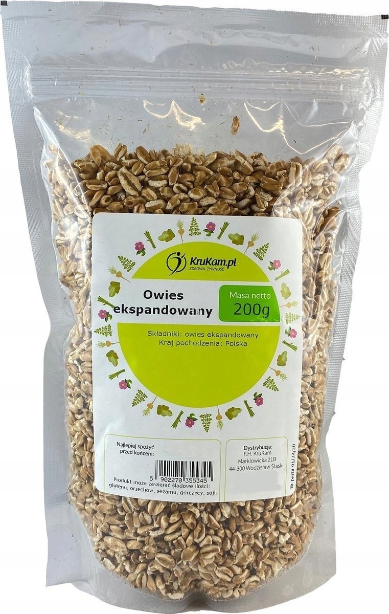 Krukam Oves expandovaný 200 g zdravá snídaně Krukam