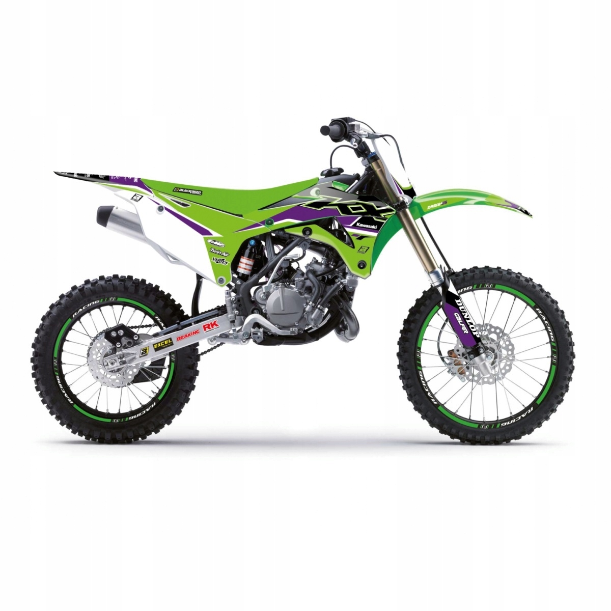 Blackbird Sada Nálepiek (oklein) Kawasaki Kx 85 '14-'21 Dream 5 Farba Zi