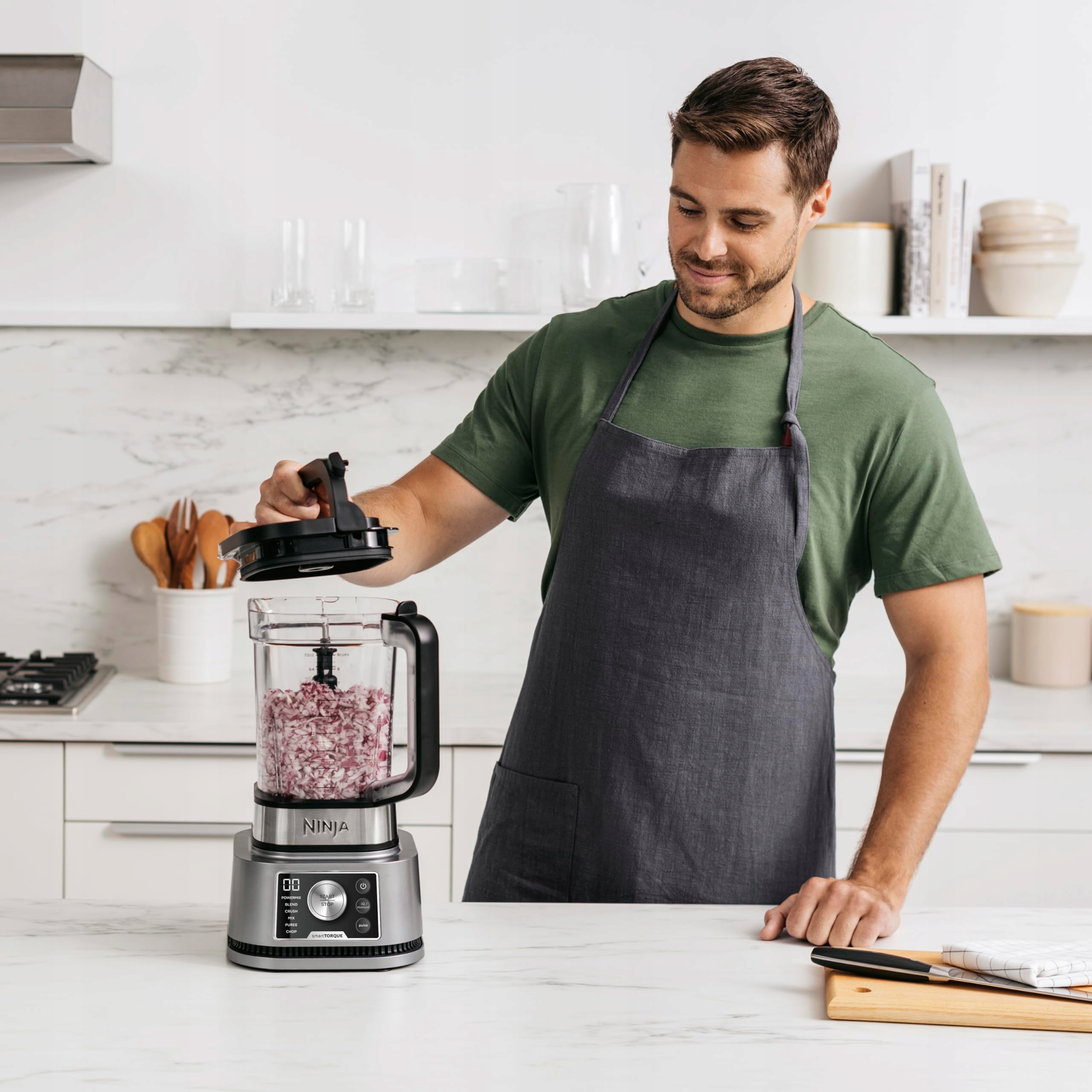 NINJA Foodi Power Nutri Mixer 3w1 Smoothie Grube Koktajle 1200W Srebrny — miniatura 5