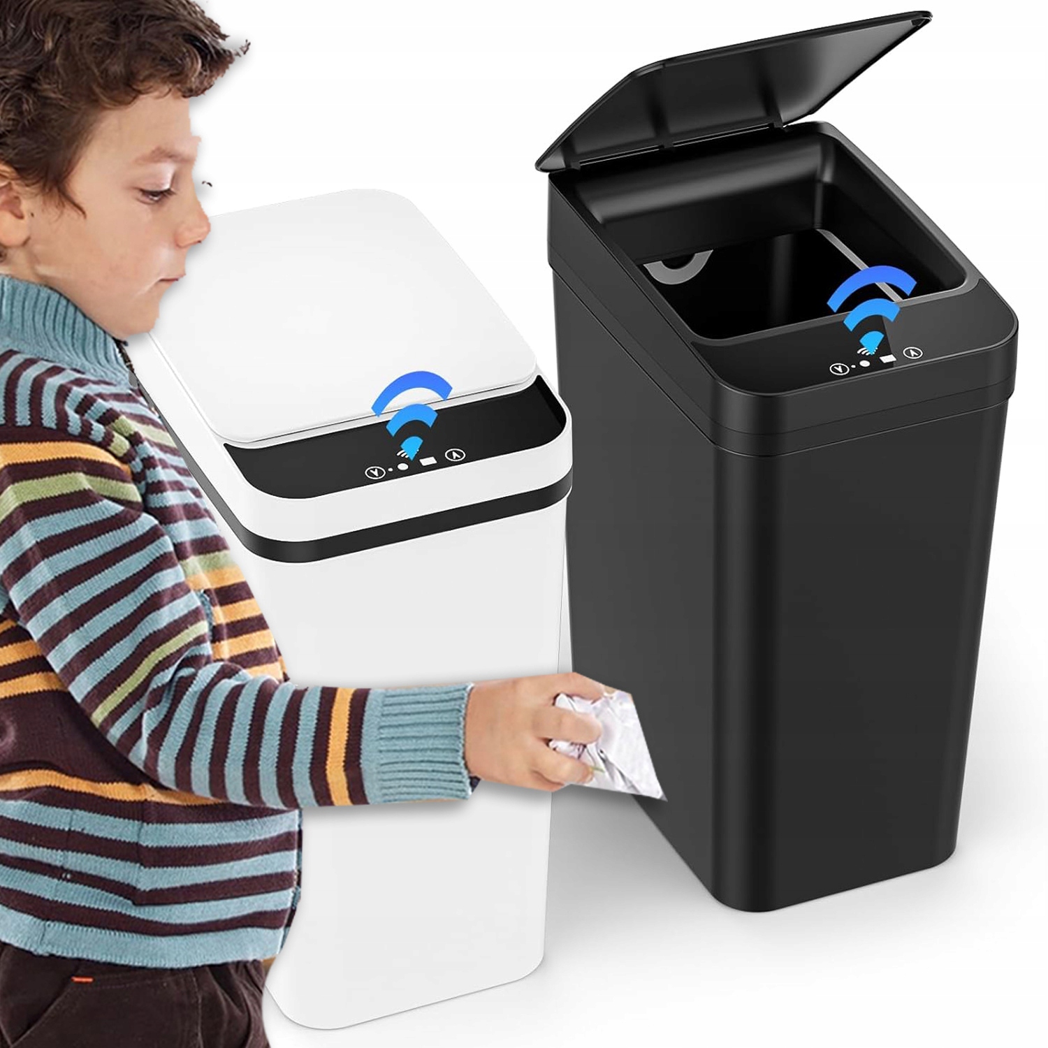 Levně Automatický Koupelnový Odpadkový Koš Bezdotykový Senzor Pohybu 12L 2KS