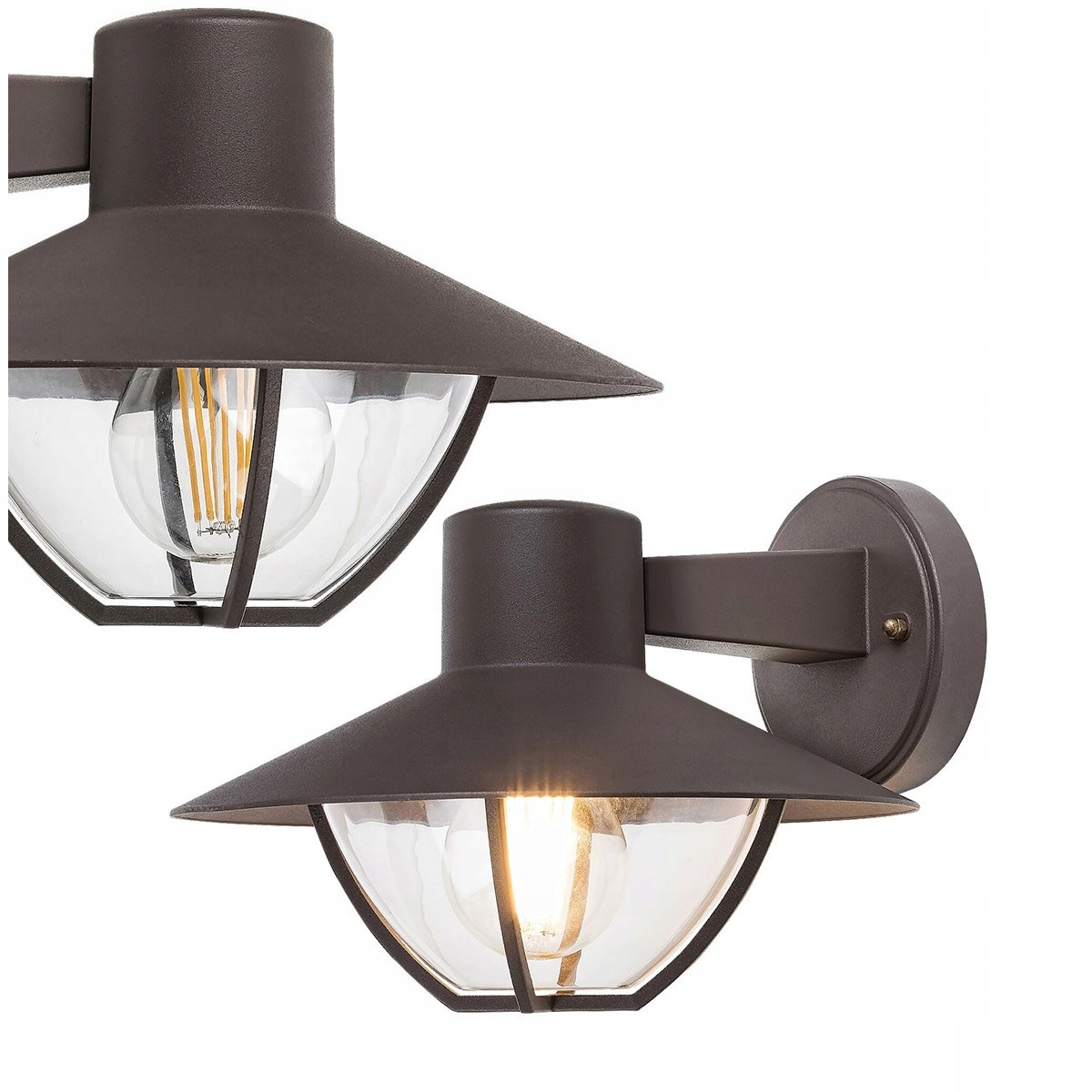 Moderní hnědé venkovní nástěnné svítidlo E27 Almada 7884 Rabalux