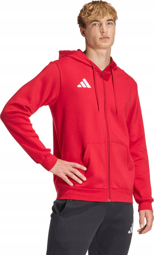 Pánská Mikina Adidas Entrada 26 Fz Hoody Červená KF5944 vel. 2XL