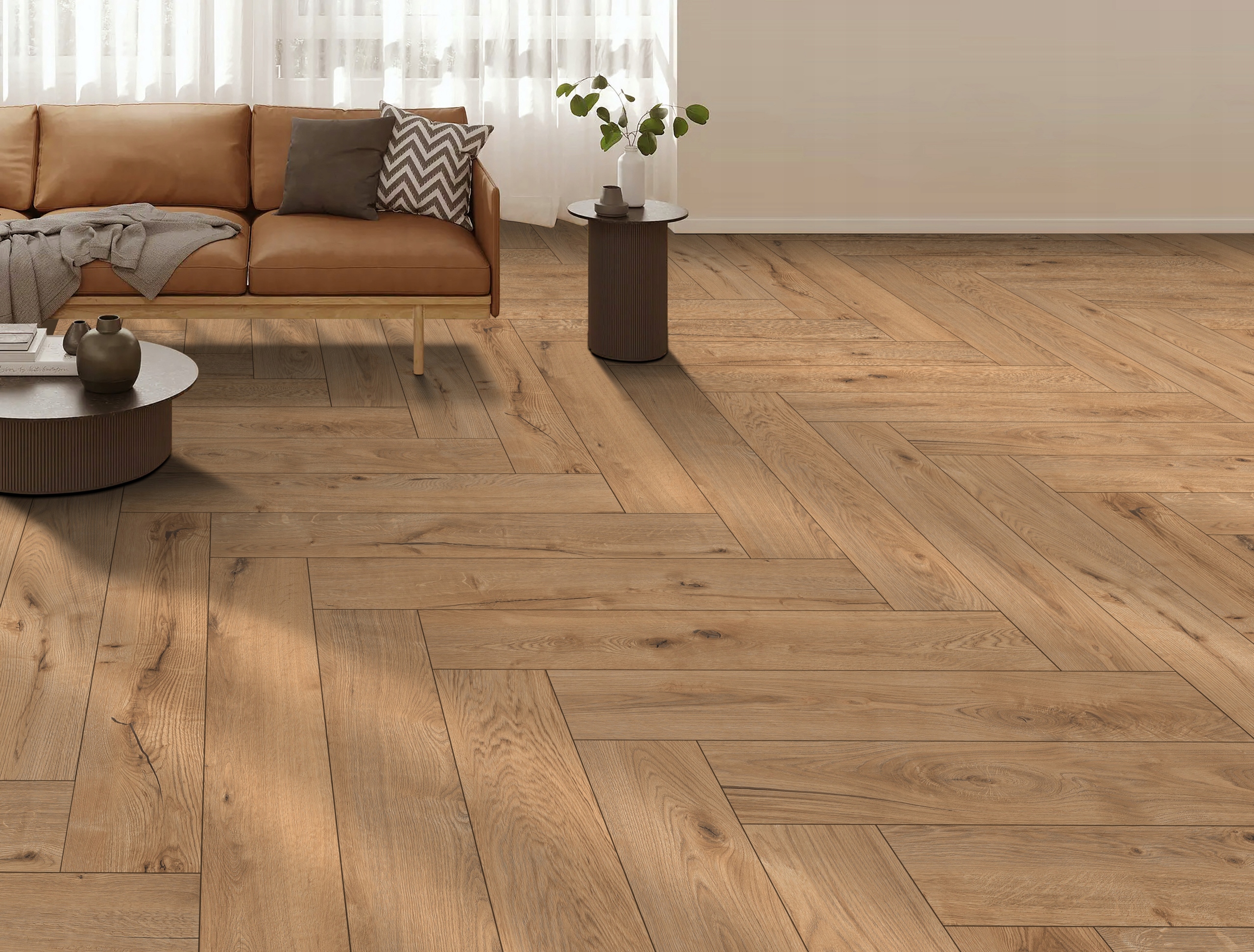 PŁYTKI DREWNOPODOBNE GRES PANELE NA PODŁOGĘ LUX HONEY 20X120 CARVING / MAT Typ gres