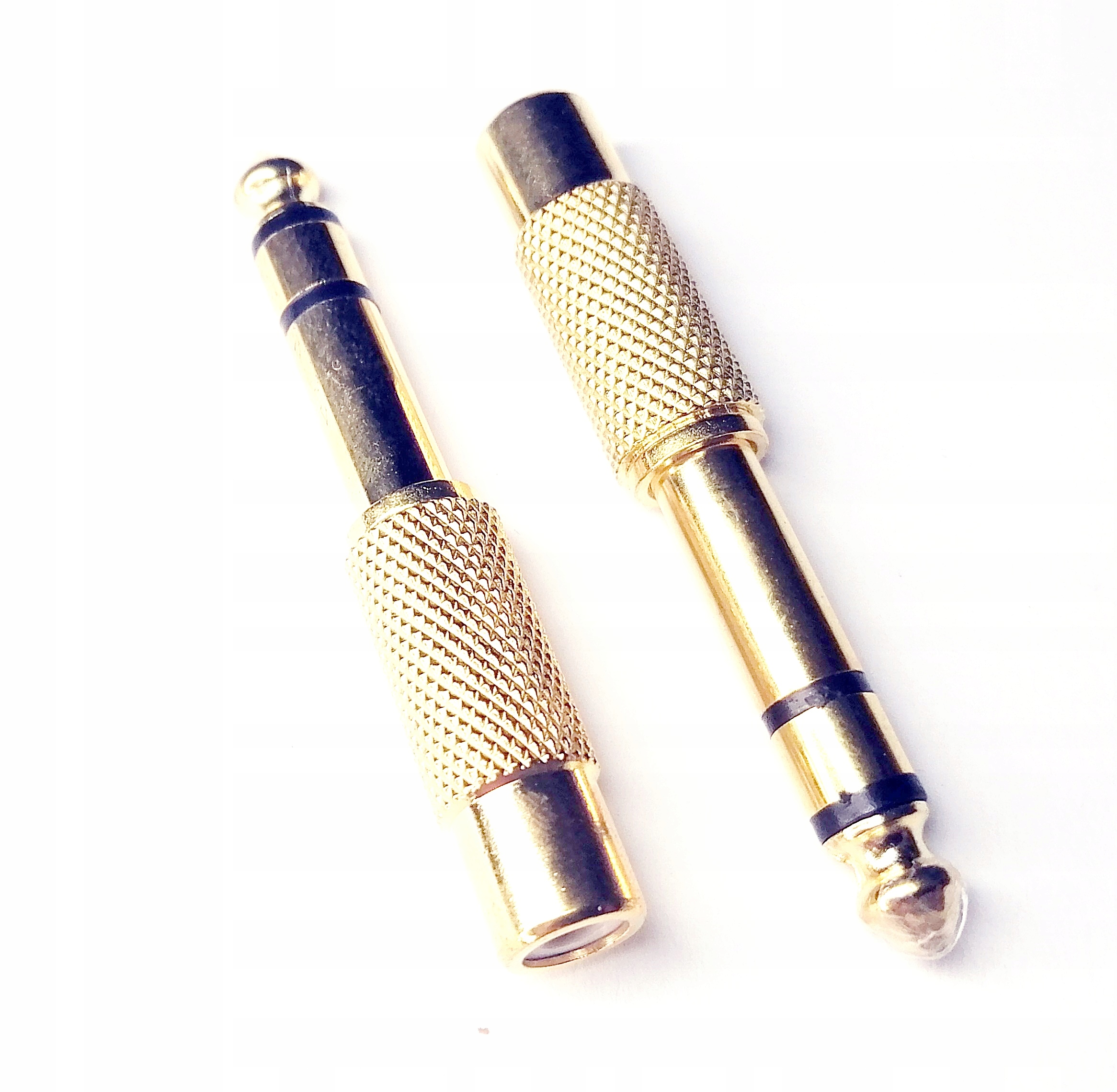 Адаптер штекер Джек 6,3 мм 1X RCA разъем металл