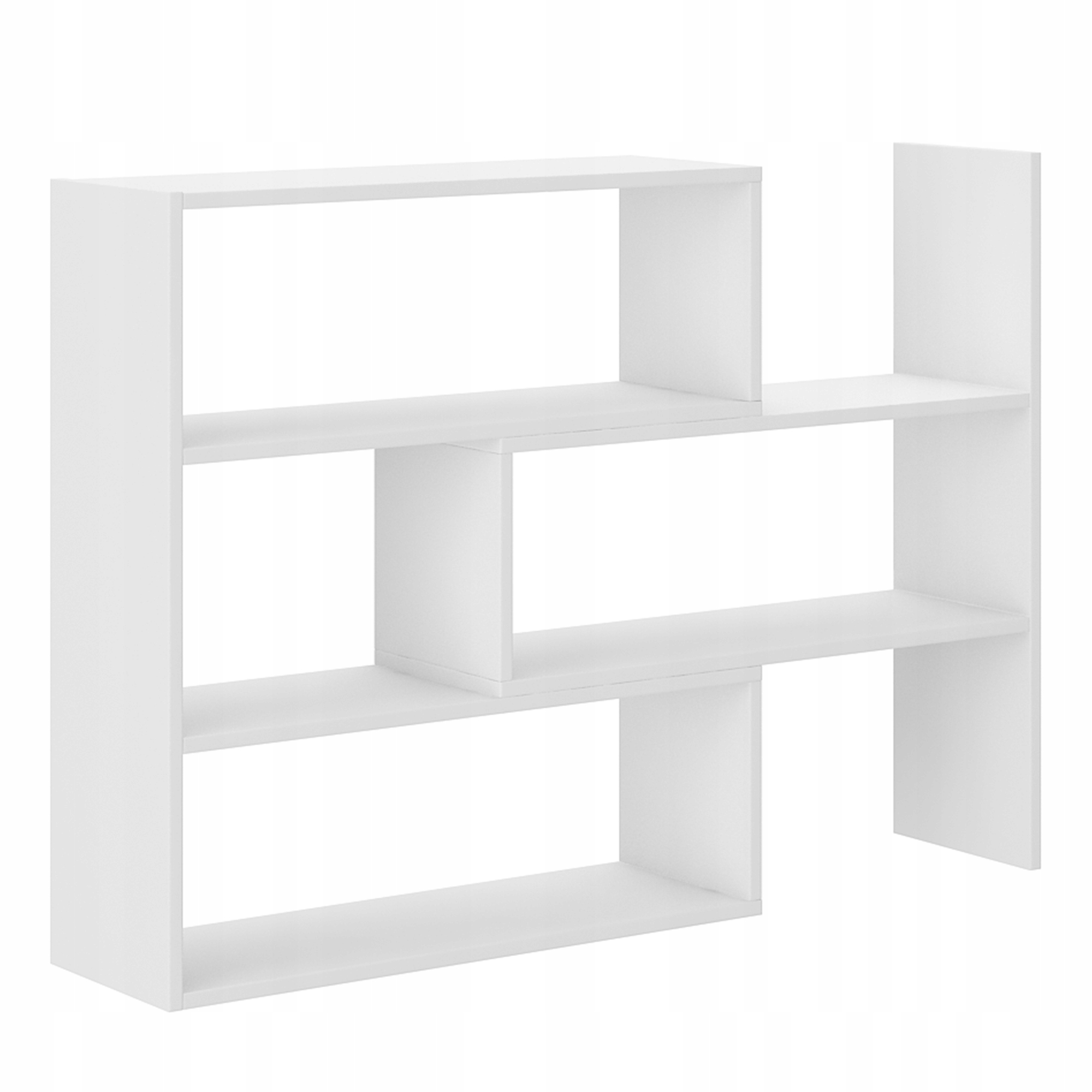 Regál 3v1 Bílý Rozkládací Rohový Malý Policový 83 cm