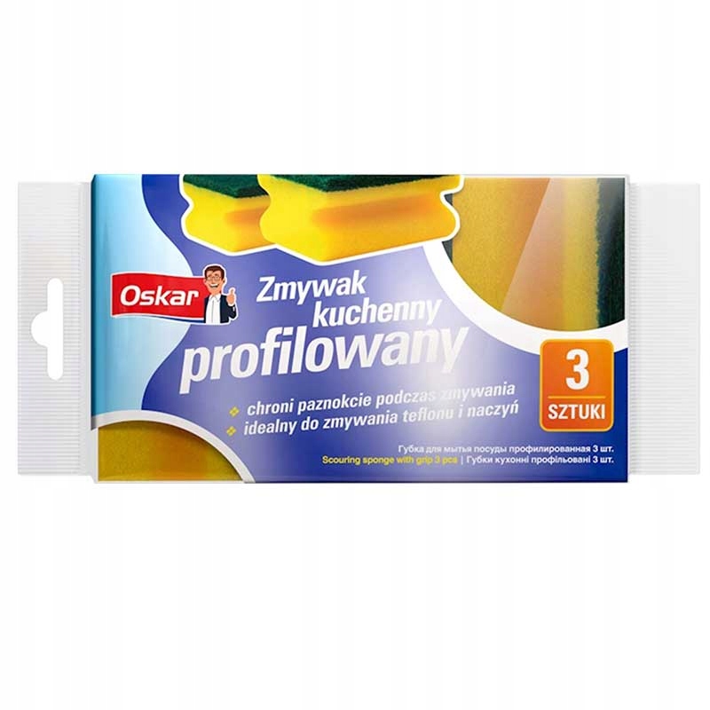 

Zmywak kuchenny profilowany teflon 3szt