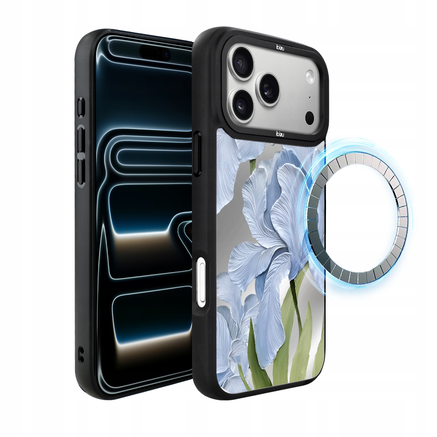 Pouzdro pro iPhone 17 Pro Max Ibizu DropGuard Matt s MagSafe, modrý iris