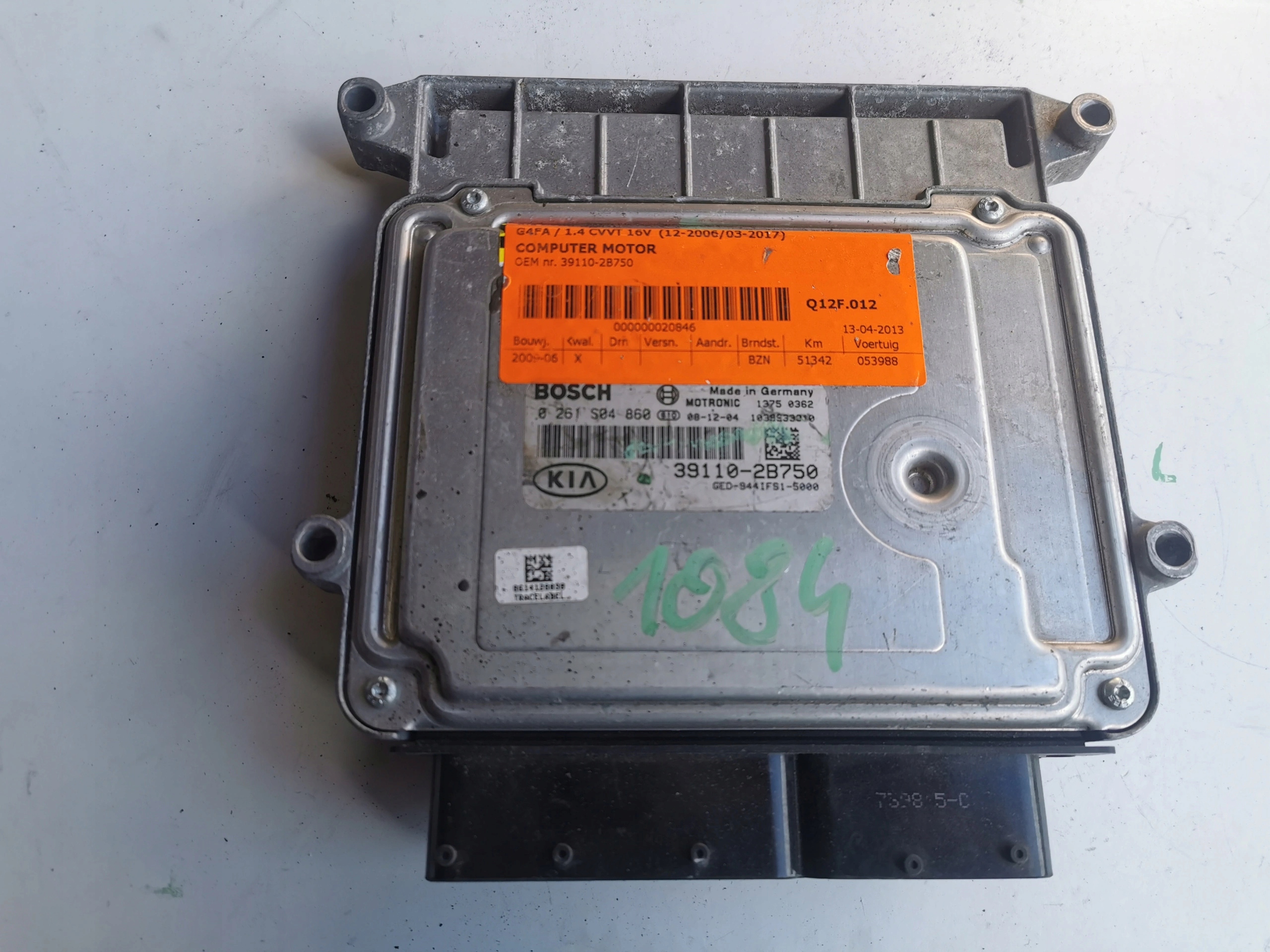 KIA CEED 1.4B 16V 39110-2B750 0261S04860 Computer