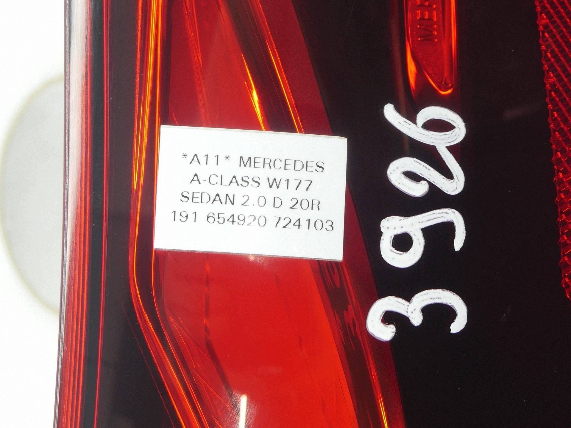 light rear right right rear part LED! MERCEDES A-class W177 sedan