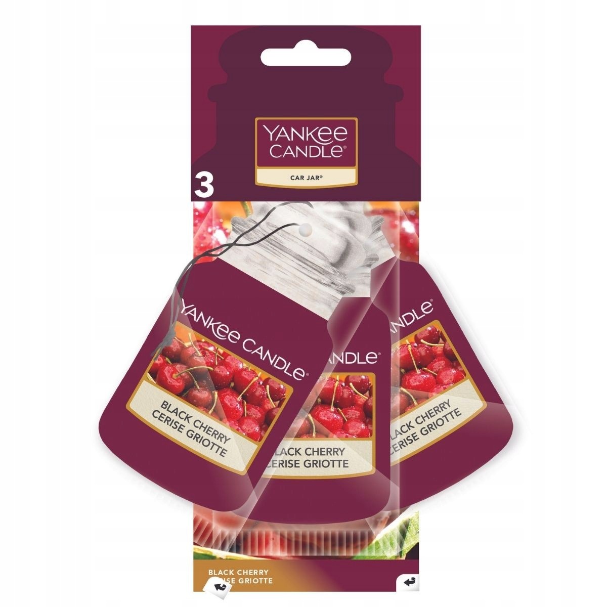 Yankee Candle car jar bonus pack Black Cherry