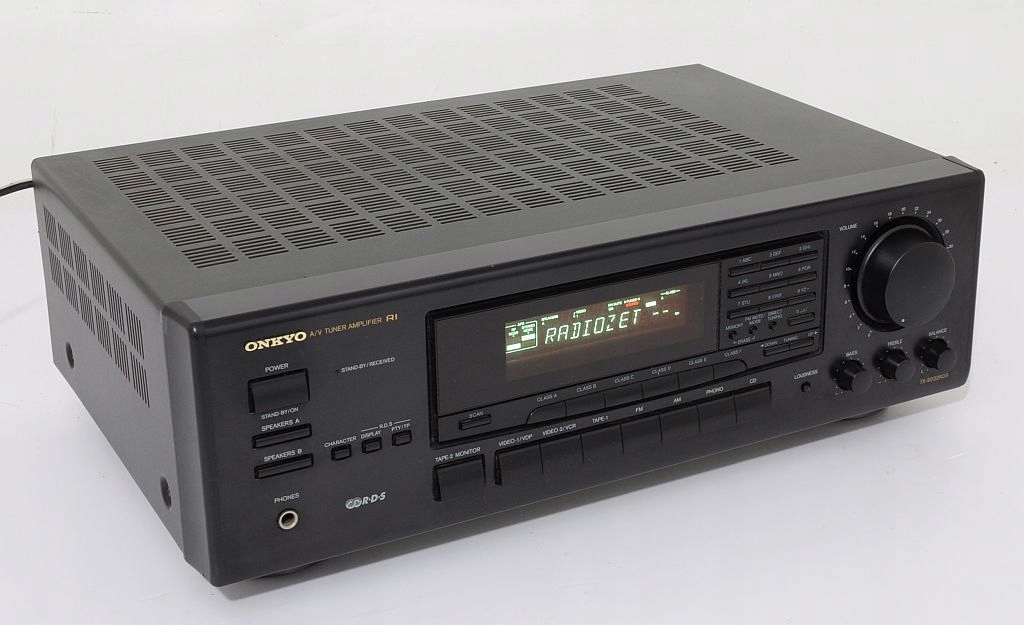 ONKYO TX-9022RDS SOLIDNY AMPLITUNER STEREO RDS Impedancja głośników (Ω) 4-16