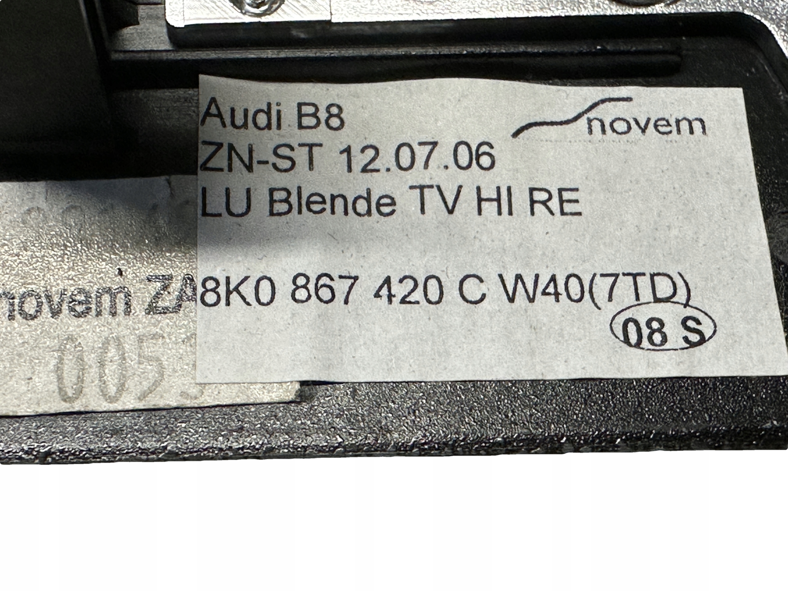 AUDI A4 8K B8 DEKOR door right rear part 8K0867420C