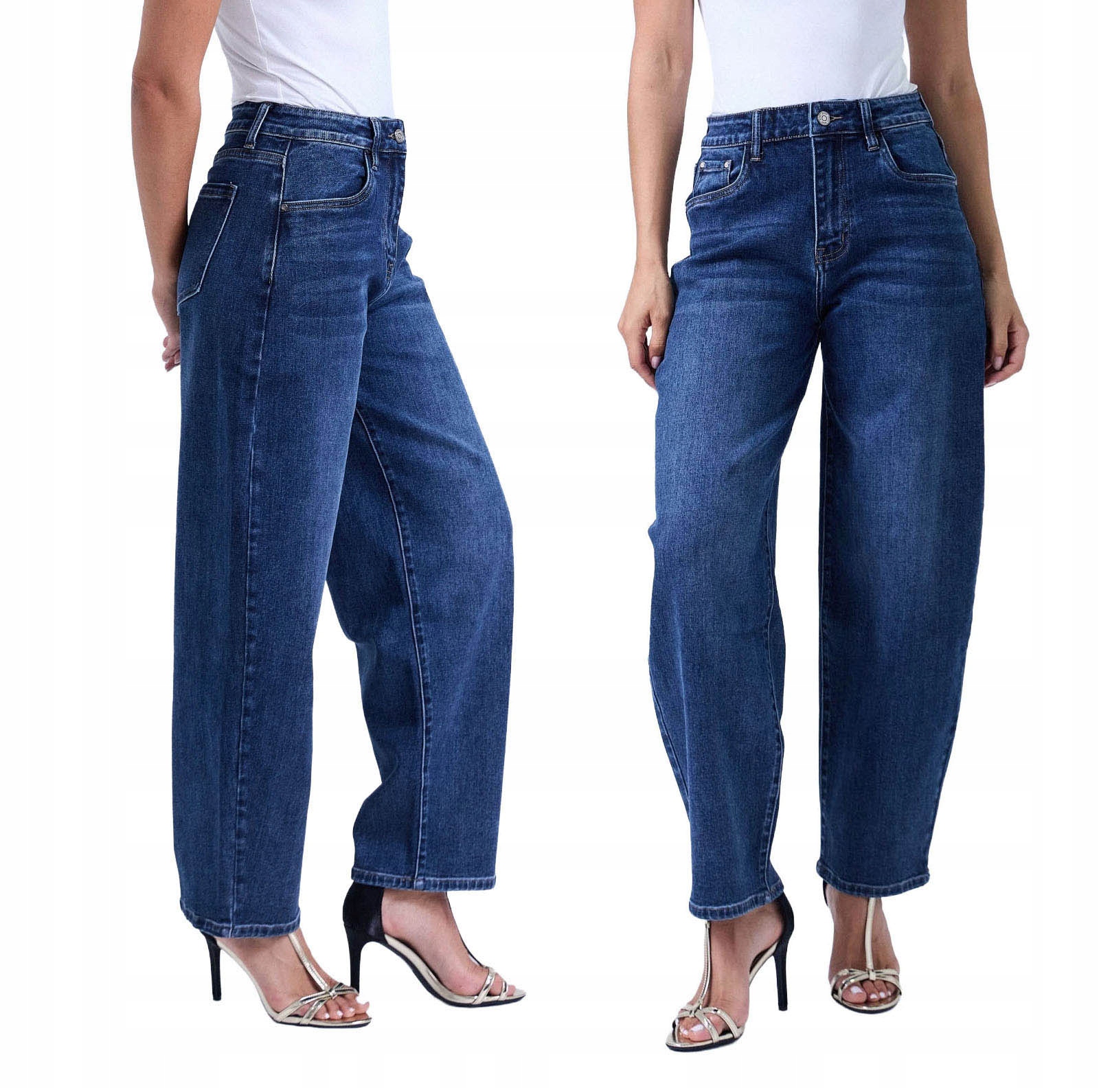 M.sara Kalhoty Balloon Fit Džíny S Širokými Nohavicemi Bonus Krásný Pásek