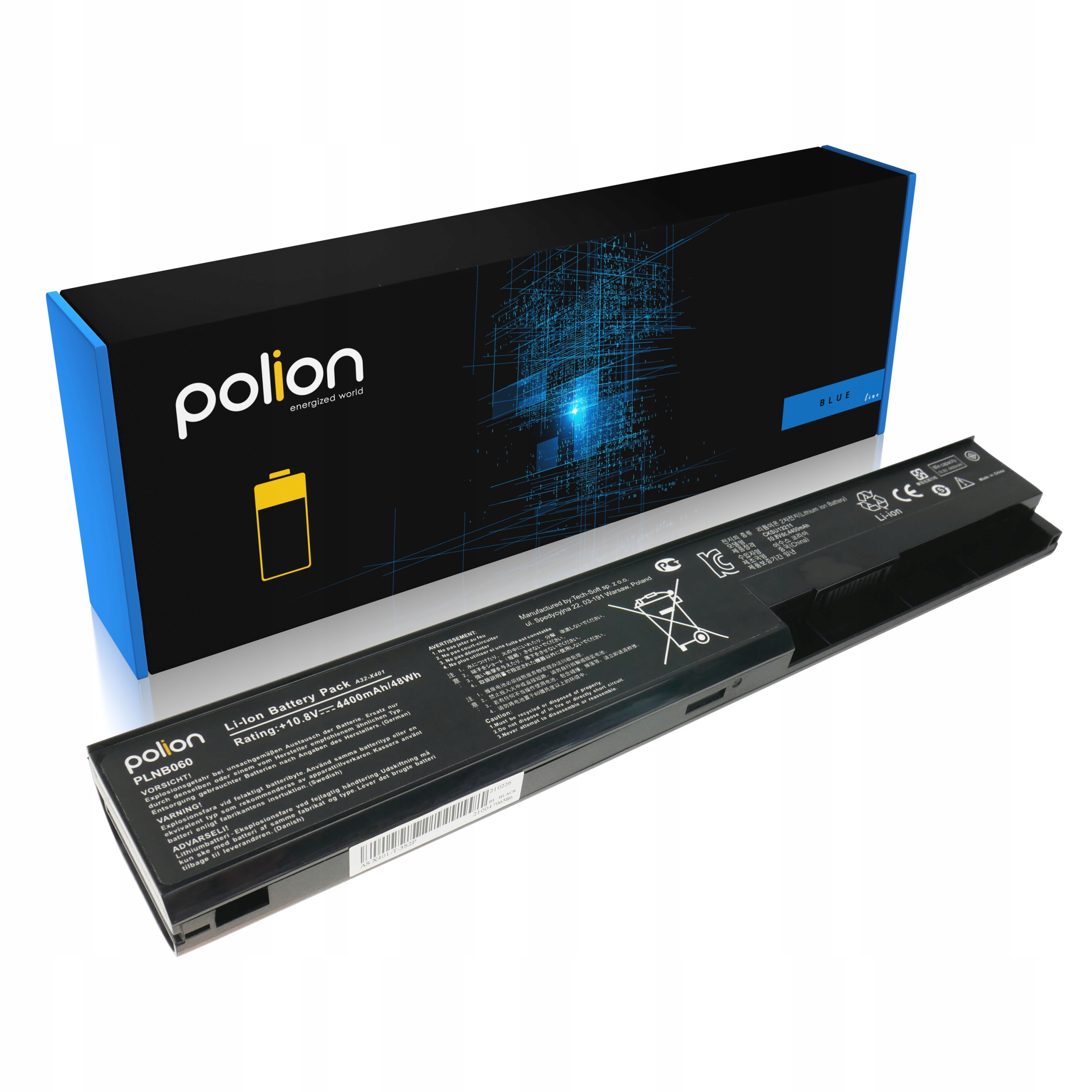 

Bateria X401U X501 X501A do laptopa Asus