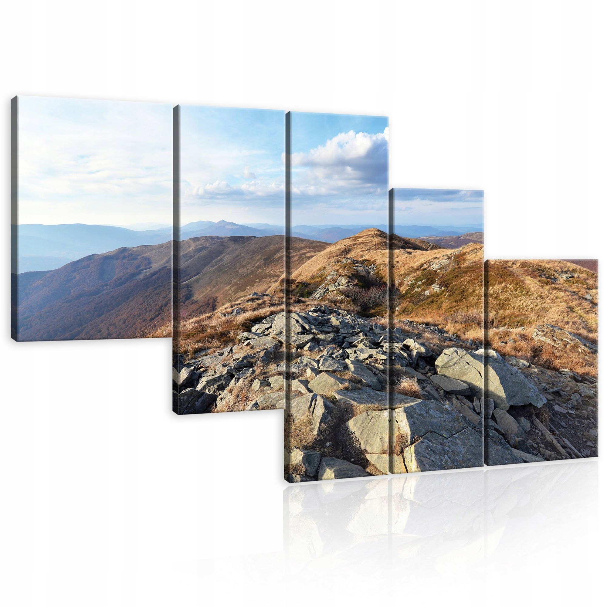 Obraz 170x100 horská krajina príroda hory obloha mraky kamene jeseň