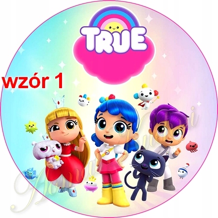 GRUBY OPŁATEK PREMIUM NA TORT TRU BAJKA TRUE wzór1