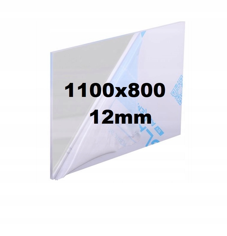Pleksi /plexi Pleksa /plexa Bezbarvá na míru 1100x800x12mm Akrylová Deska